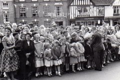 Crowds Await The Arrival Of Princess Matgaret