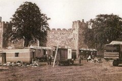 Castle Meadow with Fair vehicles