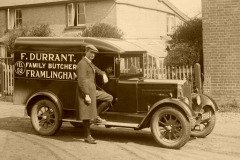 Fred Durrant and his delivery van, 1932