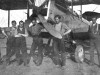 Harry Carr with DH4 aeroplane